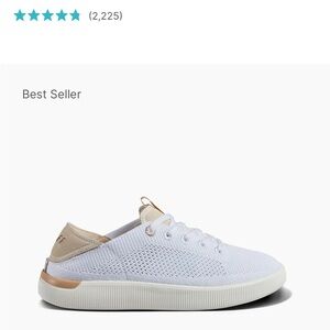 Reef Women's White and Tan Sneakers